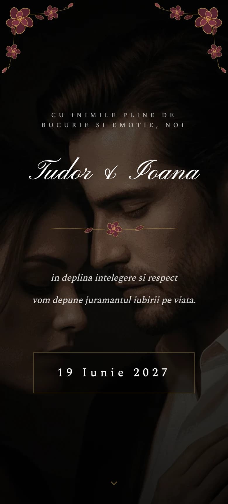 Moody Floral II template preview