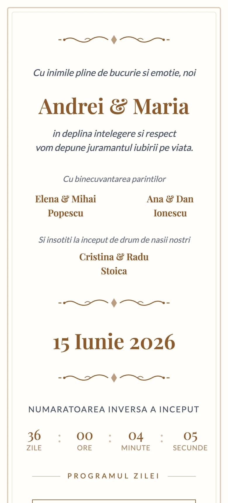 Romanian Traditional template preview